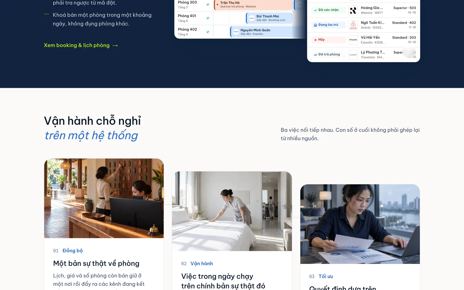 Mục vận hành chỗ nghỉ trên một hệ thống